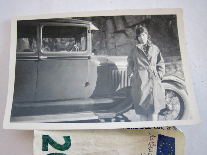 VANHA VAlokuva Kiva Auto 1928 Helisnki
