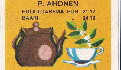 P. Ahonen, Huoltoasema Baari   .b476