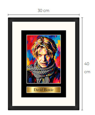Uusi David Bowie art print kehystetty 30 cm x 40 cm
