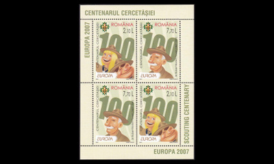 Romania 6190-1BL396_I ** Europa partio (2007)
