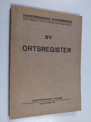 Turistföreningens resehandböcker : XV Ortsregister till t...