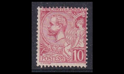Monaco 23 * Prinssi Albert I 10 C punainen (1901)