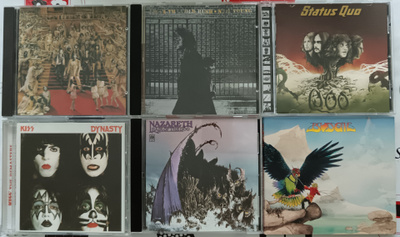 12 CD-levyä rockia