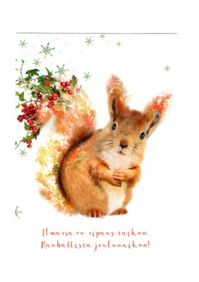 °°ILMASSA ON RIPAUS TAIKAA...°° -JOULUKORTTI /(Kimalle)