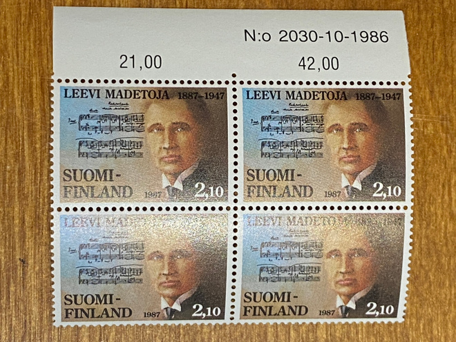 LEEVI MADETOJA 1887-1947 NELIÖ NUMERO MARGINAALILLA**