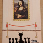 Mona-Lisa-taulu: Pariisilaisen museon kortti, kulkenut 1987 - pikkukuva 1