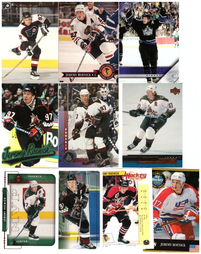 10 x JEREMY ROENICK Blackhawks Coyotes Kings Team USA