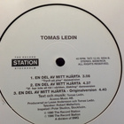 TOMAS LEDIN :: EN DEL AV MITT HJÄRTA :: VINYYLI  MAXI   1990 - pikkukuva 4