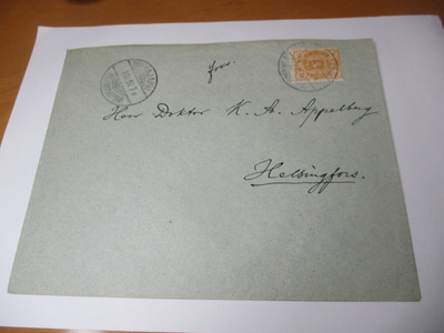 1897 Tohmajärvi venäläsleima kuorella