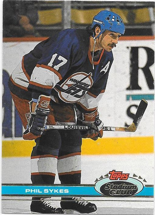 1991-92 Stadium Club #271 Phil Sykes Winnipeg Jets
