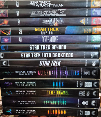 Star trek,fan collective 1-5 + 8 Elokuvaa-DVD