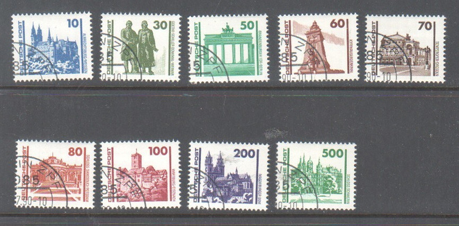 Saksa DDR  1990 Mi 3344-52