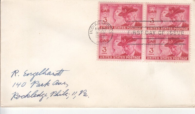 USA FDC 1948  nelilöllä
