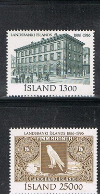 Islanti 1986 - Islannin Pankki 100v (2)  ++