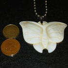 Mother of pearl simpukka riipus perhonen - pikkukuva 4