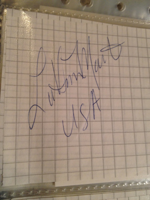 LaVonna Martin nimikirjoitus paperilla