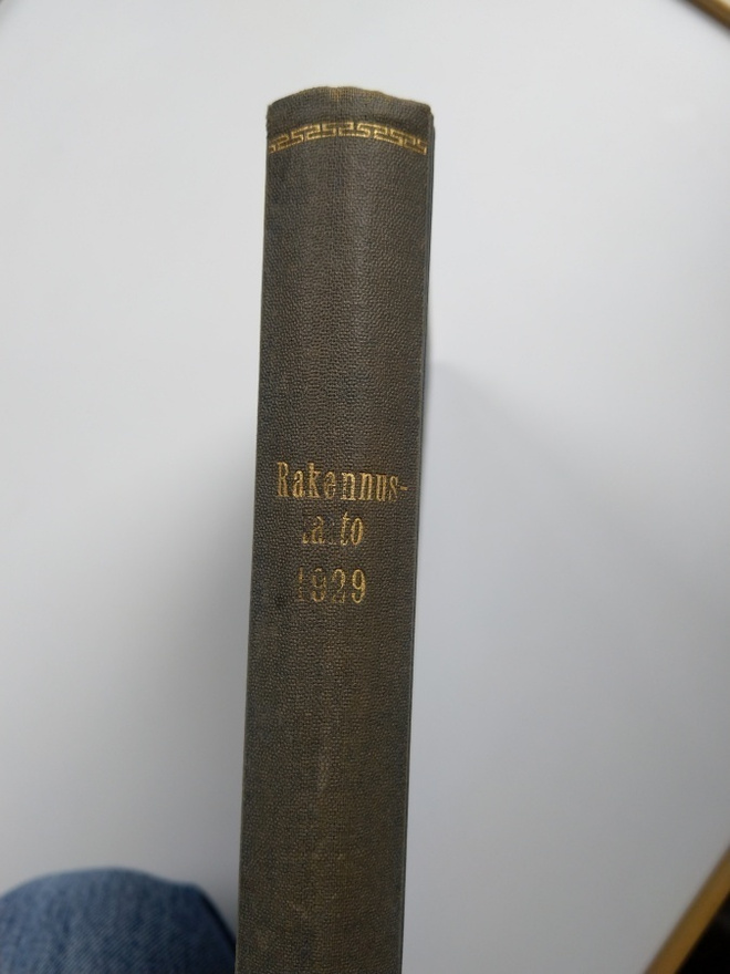 Rakennustaito -lehden vuosikerta 1929 sidottuna