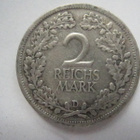 Saksa Weimar 2 mark 1926 D hopeaa - pikkukuva 1