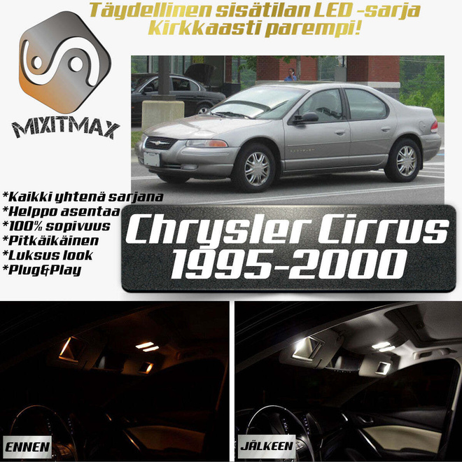 Chrysler Cirrus Sisätilan LED-sarja 9-osainen