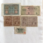 Saksan vanhoja seteleitä 5 kpl. 1914-1922 väliltä - pikkukuva 1