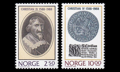 Norja 1001-2 ** Christian IV (1988)