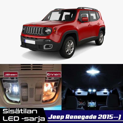 Jeep Renegade Sisätilan LED-sarja 8-osainen