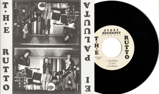 RUTTO - Ei paluuta 7" EP (Tornio hardcore punk 1983,repress)