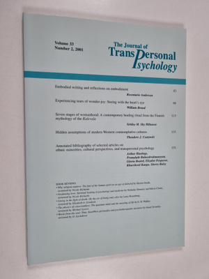 The Journal of Transpersonal Psychology 2/2001