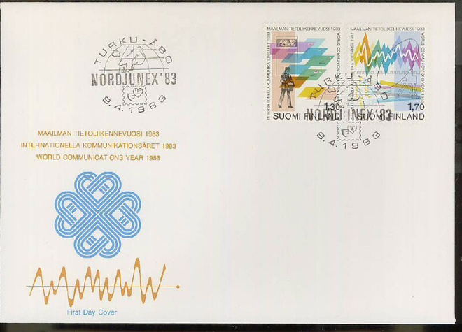 1983 tietoliikennevuosi FDC
