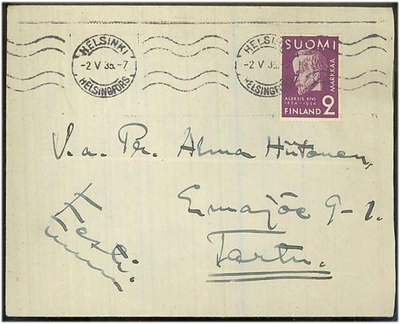 1934 Kivi kirje Viroon