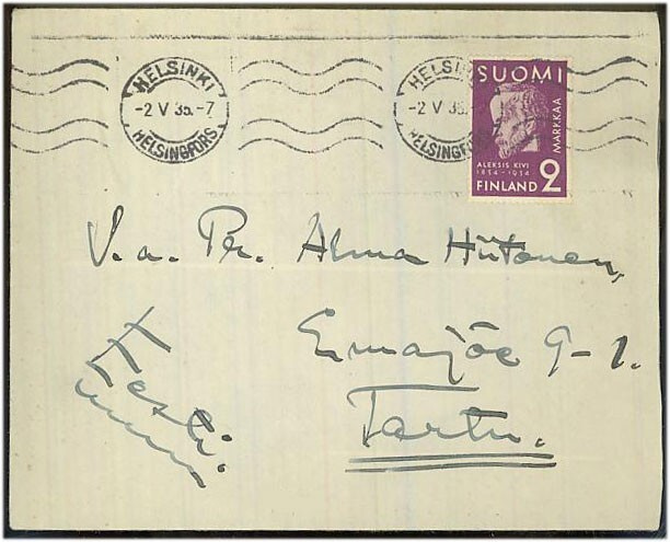 1934 Kivi kirje Viroon