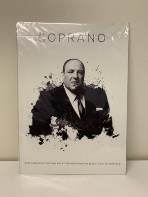 Tony Soprano metallinen juliste / taulu