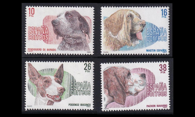 Espanja 2594-7 ** Koiria (1983)
