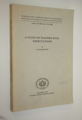 O. K. Kyöstiö : A study of teacher role expectations