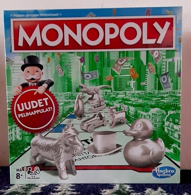 Monopoly peli vuodelta 2016 UUSI