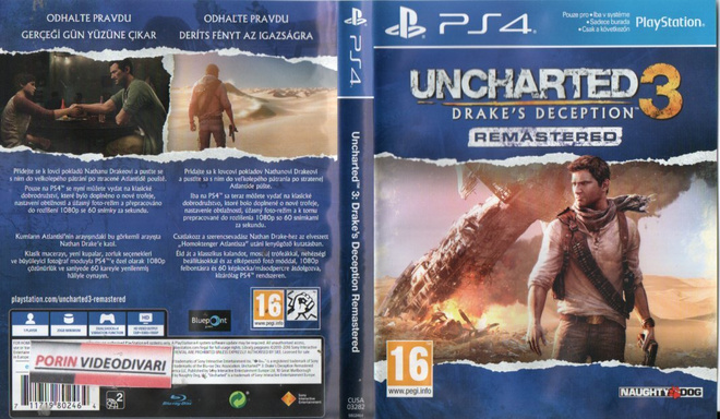 uncharted 3 drake´s deception	(54 165)	k		PS4					remastered