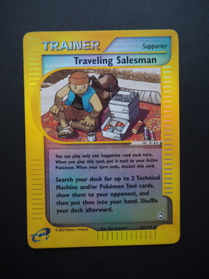 Pokemon kortti Travelling Salesman Aquapolis reverse holo