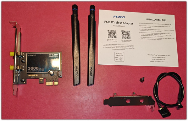 Intel AX200 PCIe Wi-Fi 6 + Bluetooth -laajennuskortti #31456