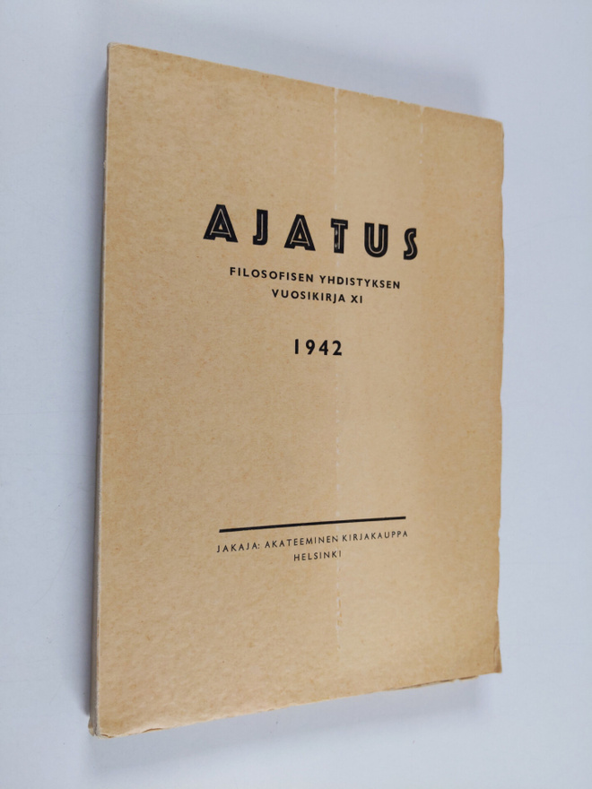 Ajatus 11 : Suomen  filosofisen yhdistyksen vuosikirja 1942