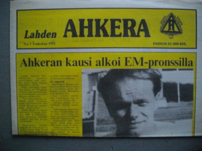 Lahden Ahkera Nro 1/1992 (24.3)