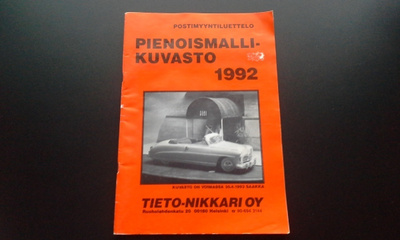 Pienoismallikuvasto 1992 Tieto-Nikkari Oy A4 84 sivua