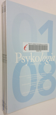 Psykologia 2008 : vuosikerta (nro 6 puuttuu)