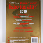 Sini Bonke : Ripley's usko tai älä! : 2010 - pikkukuva 2