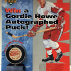 Gordie Howe AUTOGRAPHED PUCK , Detroit Red wings - pikkukuva 1