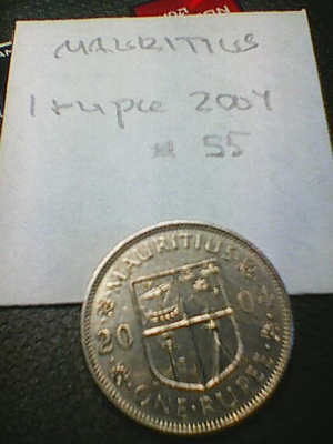 Mauritius 1 rupee 2004, km#55