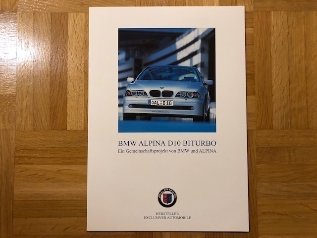 Esite BMW Alpina D10 Biturbo vuodelta 2001, BMW E39