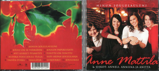 ANNE MATTILA & SISKOT . JOULU CD-LEVY . MINUN JOULULAULUNI