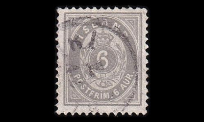 Islanti 7B o Ovaali 6 Aur (12¾) (1876)