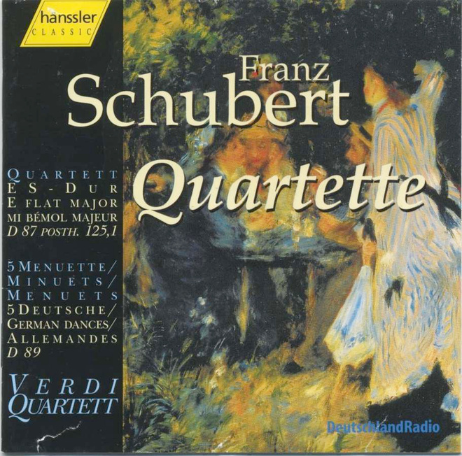 SCHUBERT / VERDI QTT: Jousikvartettoja – Hänssler CD 1998