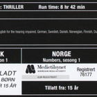 NUMEROT: Kausi 1 (2005) Rob Morrow & David Krumholtz (4DVD) - pikkukuva 5